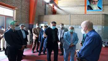 بازدید دکتر زالی از کلینیک درمان سرپایی بیماران کرونایی در مرکز روانپزشکی رازی 