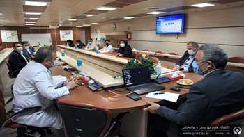 بازدید رئیس دانشگاه از بیمارستان رفیده