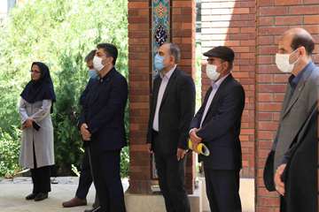 تجدید میثاق مسئولان، اعضای هیات علمی و کارکنان دانشگاه علوم توانبخشی و سلامت اجتماعی با شهدای دفاع م