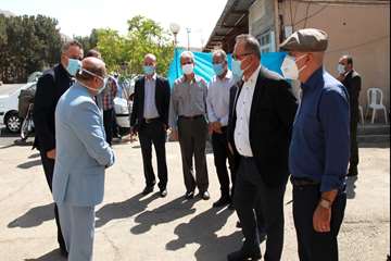 بازدید دکتر زالی از کلینیک درمان سرپایی بیماران کرونایی در مرکز روانپزشکی رازی 