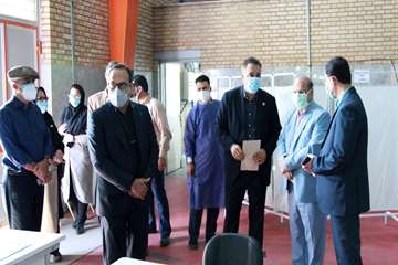 بازدید دکتر زالی از کلینیک درمان سرپایی بیماران کرونایی در مرکز روانپزشکی رازی 