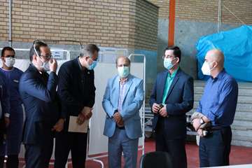 بازدید دکتر زالی از کلینیک درمان سرپایی بیماران کرونایی در مرکز روانپزشکی رازی 