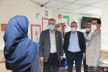 بازدید رئیس دانشگاه از بیمارستان رفیده