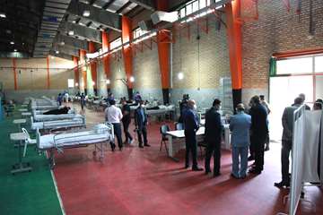 بازدید دکتر زالی از کلینیک درمان سرپایی بیماران کرونایی در مرکز روانپزشکی رازی 