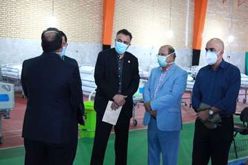 بازدید دکتر زالی از کلینیک درمان سرپایی بیماران کرونایی در مرکز روانپزشکی رازی 