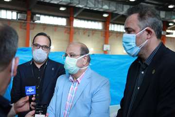 بازدید دکتر زالی از کلینیک درمان سرپایی بیماران کرونایی در مرکز روانپزشکی رازی 