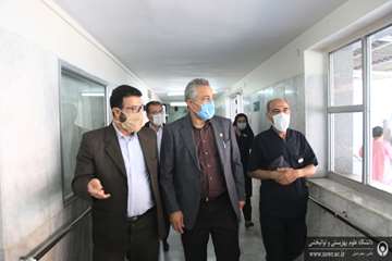 بازدید رئیس دانشگاه از بیمارستان رازی