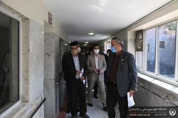 بازدید رئیس دانشگاه از بیمارستان رازی