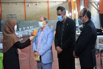 بازدید دکتر زالی از کلینیک درمان سرپایی بیماران کرونایی در مرکز روانپزشکی رازی 