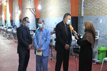 بازدید دکتر زالی از کلینیک درمان سرپایی بیماران کرونایی در مرکز روانپزشکی رازی 