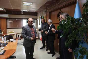 دیدار پایان سال سرپرست دانشگاه وتقدیر از همکاران بخش های مختلف