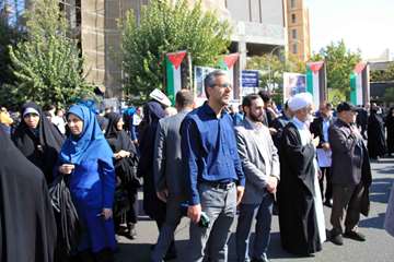 تجمع دانشگاهیان در حمایت از مردم مظلوم فلسطین 