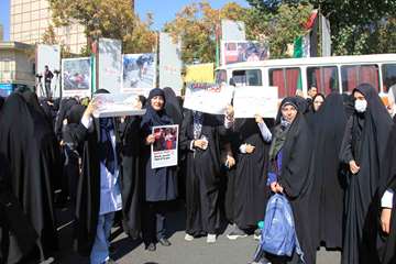 تجمع دانشگاهیان در حمایت از مردم مظلوم فلسطین 