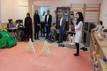 بازدید رئیس دانشگاه از مرکز توانبخشی ولیعصر