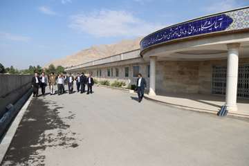 دیدار فرماندار شهرری با رئیس دانشگاه در بیمارستان رازی