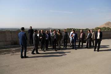 دیدار فرماندار شهرری با رئیس دانشگاه در بیمارستان رازی