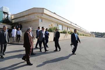 دیدار فرماندار شهرری با رئیس دانشگاه در بیمارستان رازی