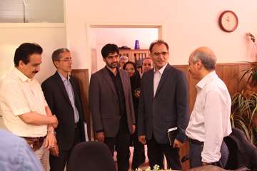 بازدید رئیس جدید دانشگاه از کارمندان