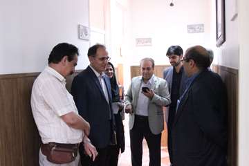 بازدید رئیس جدید دانشگاه از کارمندان