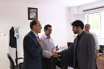 بازدید رئیس جدید دانشگاه از کارمندان