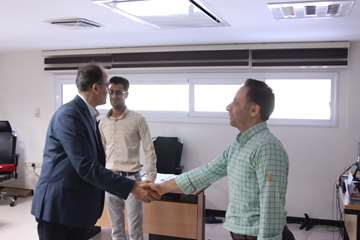 بازدید رئیس جدید دانشگاه از کارمندان