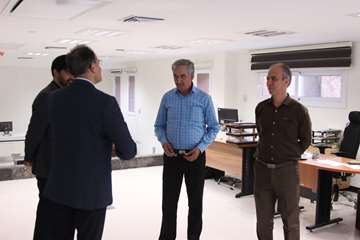 بازدید رئیس جدید دانشگاه از کارمندان