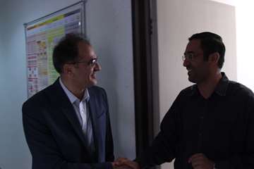 بازدید رئیس جدید دانشگاه از کارمندان