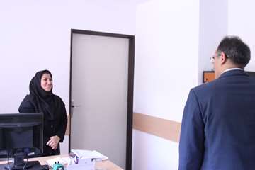 بازدید رئیس جدید دانشگاه از کارمندان