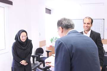 بازدید رئیس جدید دانشگاه از کارمندان