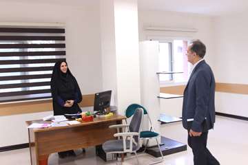 بازدید رئیس جدید دانشگاه از کارمندان