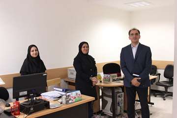 بازدید رئیس جدید دانشگاه از کارمندان