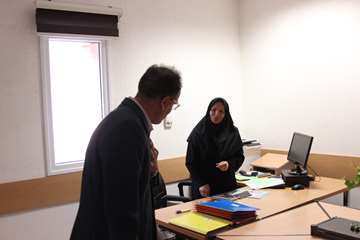 بازدید رئیس جدید دانشگاه از کارمندان