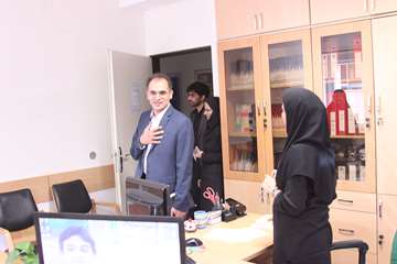 بازدید رئیس جدید دانشگاه از کارمندان