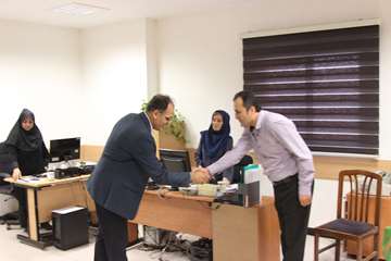 بازدید رئیس جدید دانشگاه از کارمندان