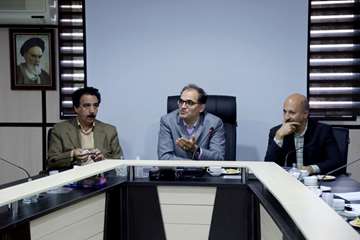 دیدار فرماندار شهرری با رئیس دانشگاه در بیمارستان رازی