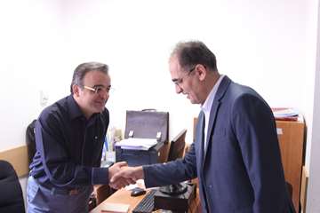 بازدید رئیس جدید دانشگاه از کارمندان