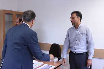 بازدید رئیس جدید دانشگاه از کارمندان