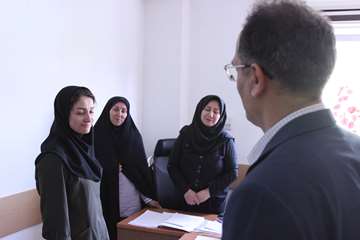 بازدید رئیس جدید دانشگاه از کارمندان