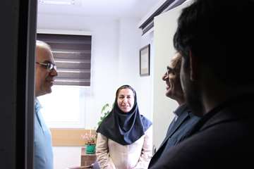 بازدید رئیس جدید دانشگاه از کارمندان