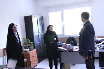 بازدید رئیس جدید دانشگاه از کارمندان