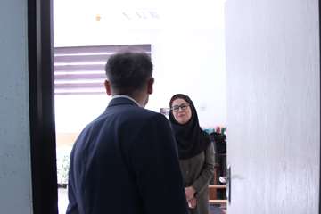 بازدید رئیس جدید دانشگاه از کارمندان