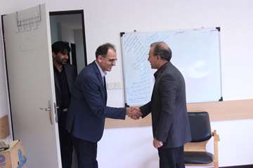 بازدید رئیس جدید دانشگاه از کارمندان