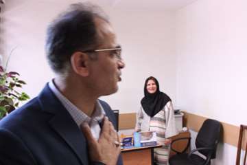 بازدید رئیس جدید دانشگاه از کارمندان