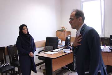 بازدید رئیس جدید دانشگاه از کارمندان