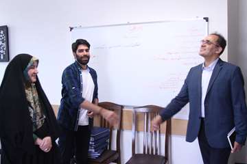 بازدید رئیس جدید دانشگاه از کارمندان