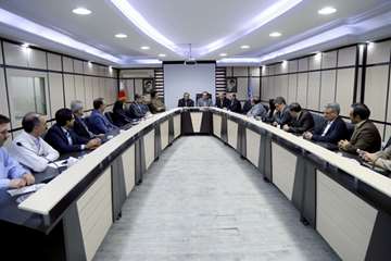 دیدار فرماندار شهرری با رئیس دانشگاه در بیمارستان رازی