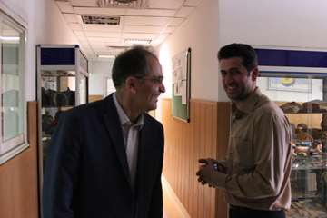 بازدید رئیس جدید دانشگاه از کارمندان