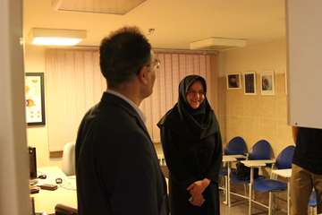 بازدید رئیس جدید دانشگاه از کارمندان