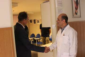 بازدید رئیس جدید دانشگاه از کارمندان