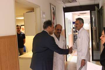 بازدید رئیس جدید دانشگاه از کارمندان